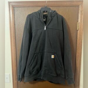 Carhartt hoodie 1/4 zip rain defender XL tall vintage